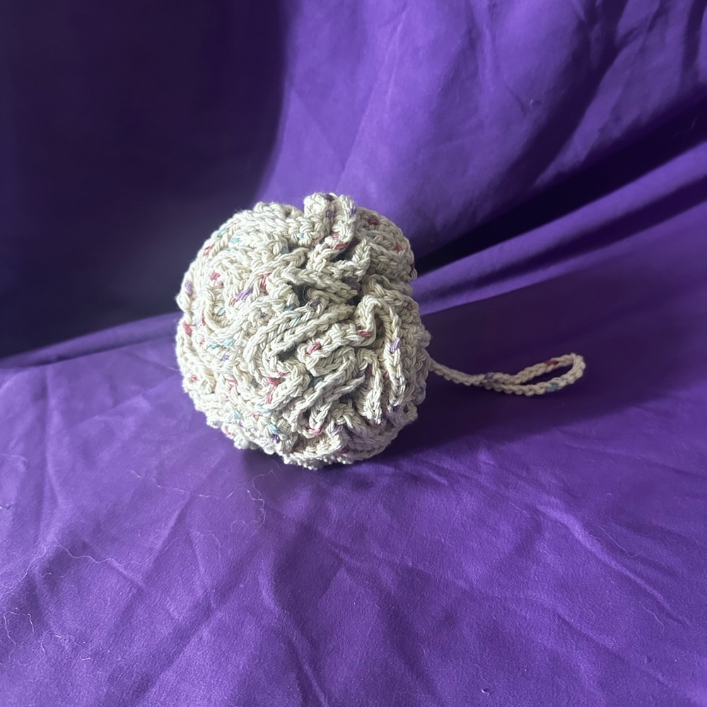 Handmade Crochet Bath Pouf